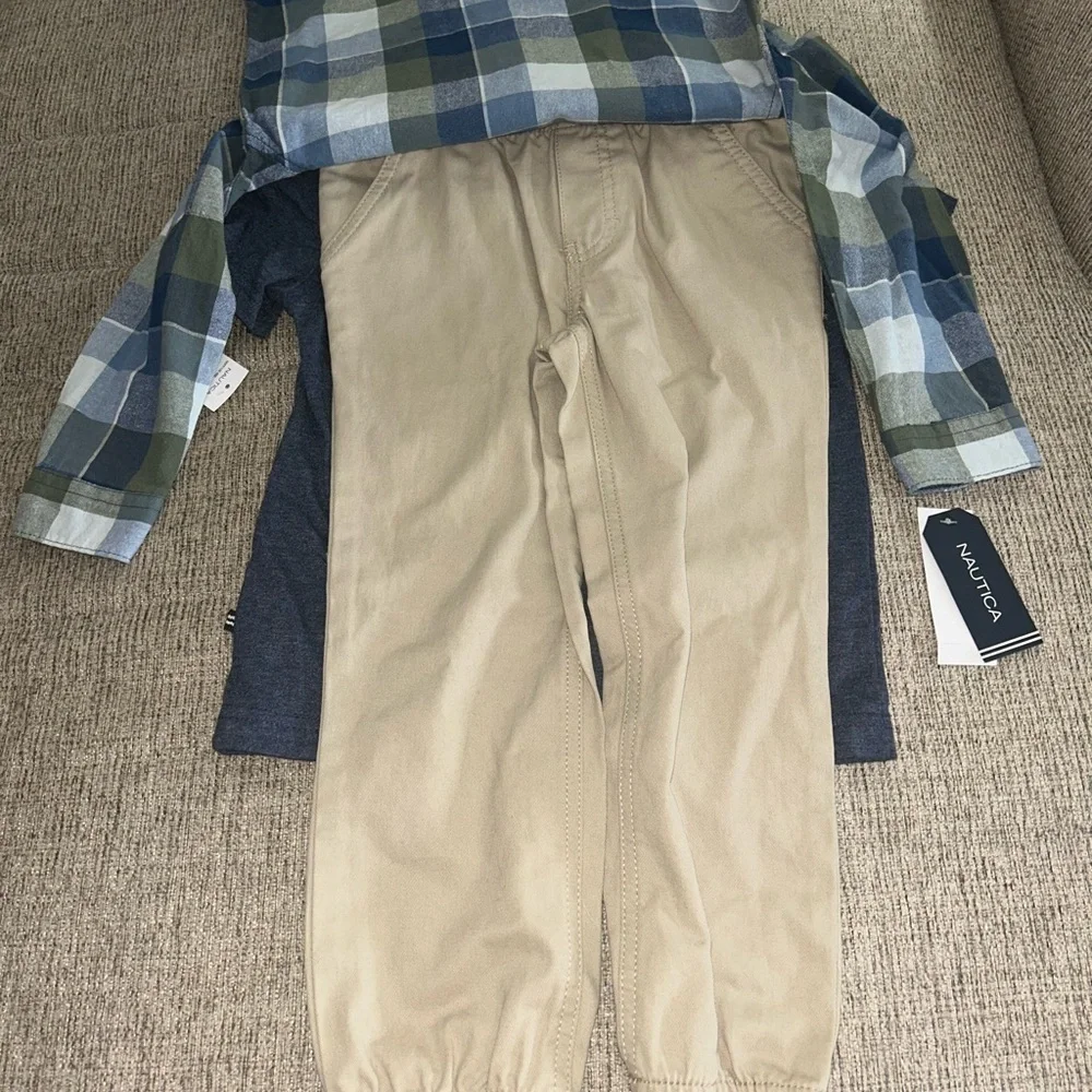 NWT toddler boy size 4 Nautica 3 piece set